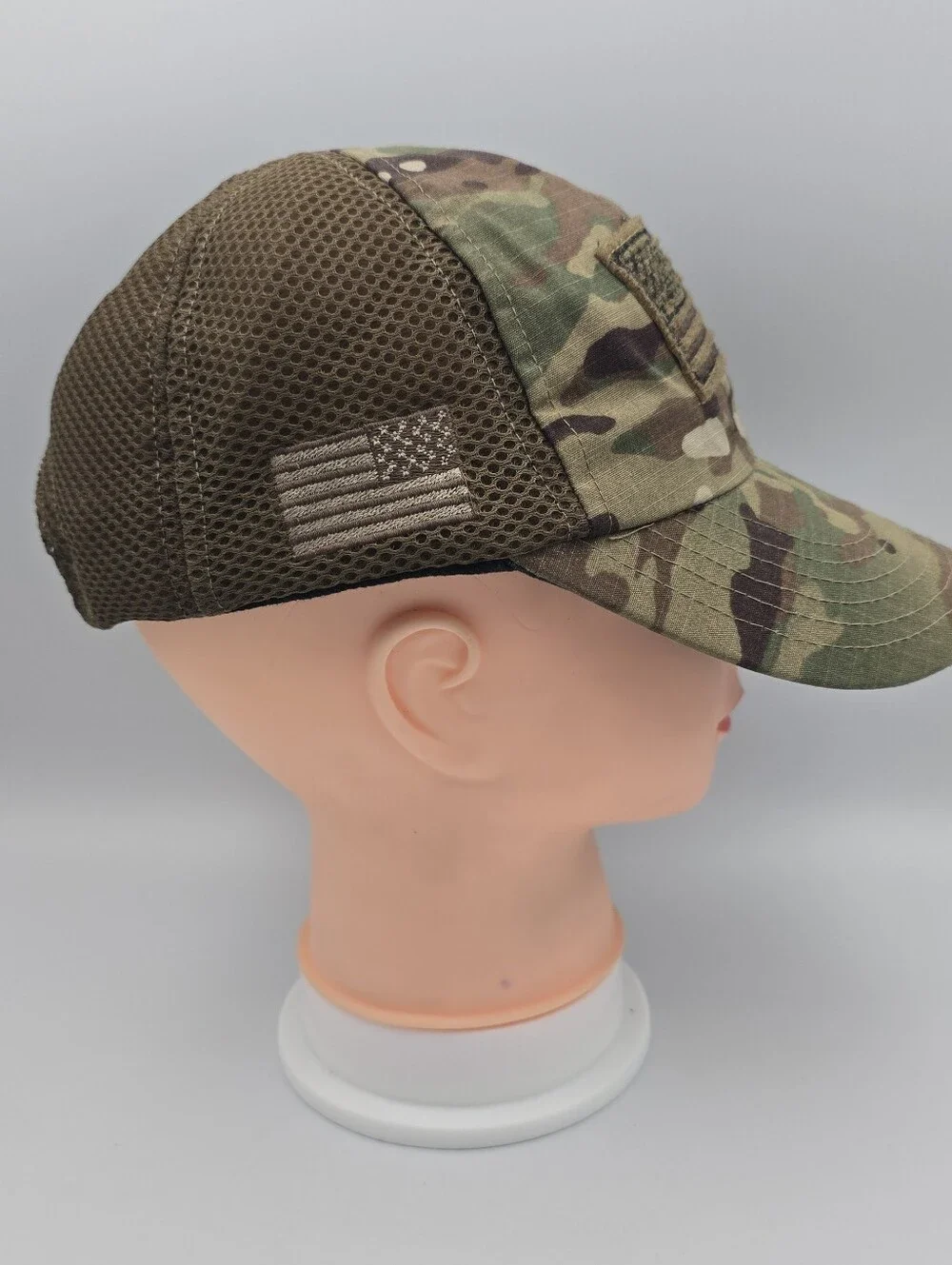Unbranded Made In USA American Flag Camo Adjustable Snapback Hat